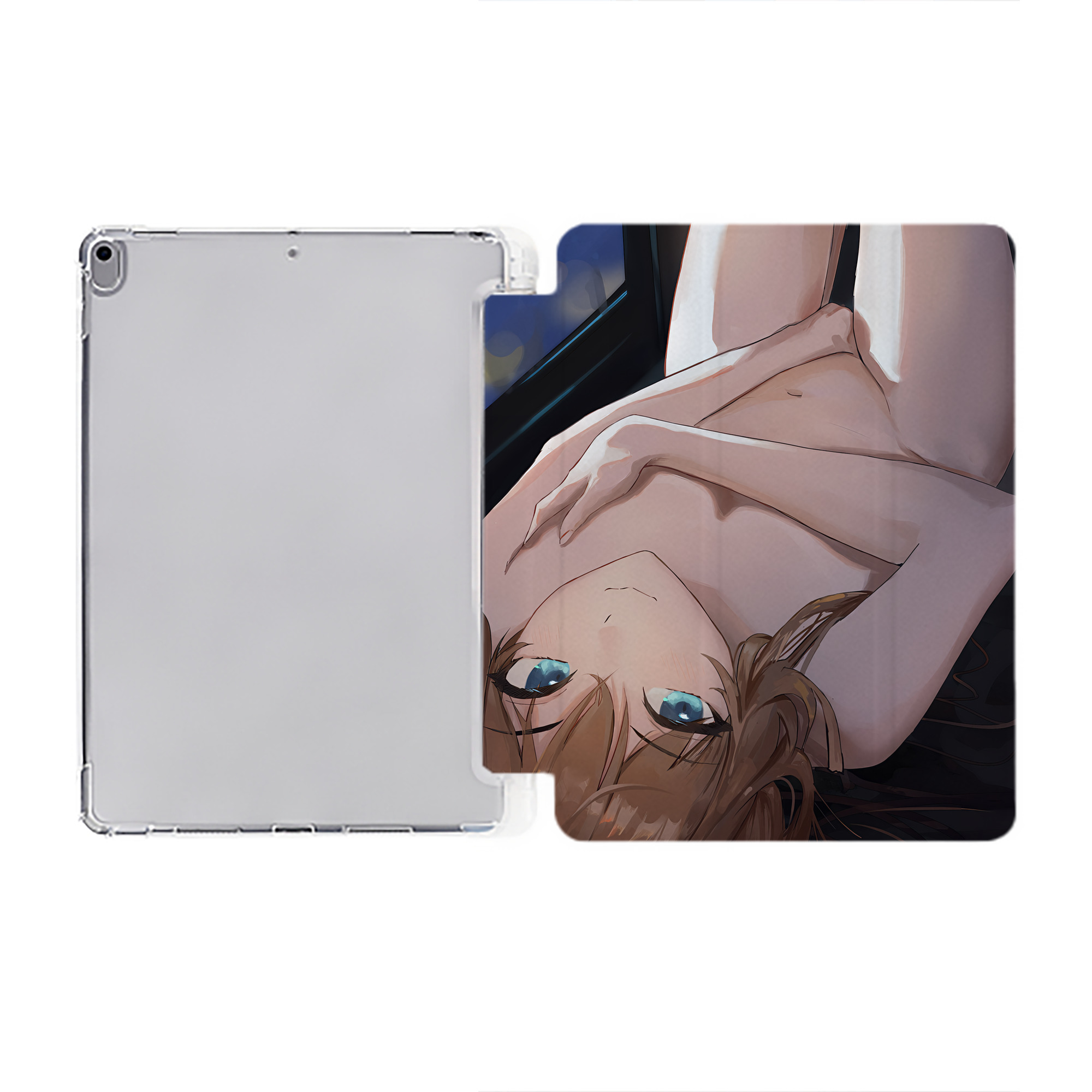 （画像用） EVA 新世紀エヴァンゲリオン IPad ケース ペン収納付き 三つ折りスタンド PUレザー×シリコン 対応機種9.5/10.5/10.9インチ